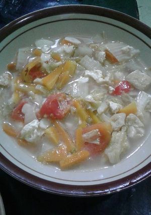 Foto resep Ca Sawi Putih Tahu dan Wortel ala chira