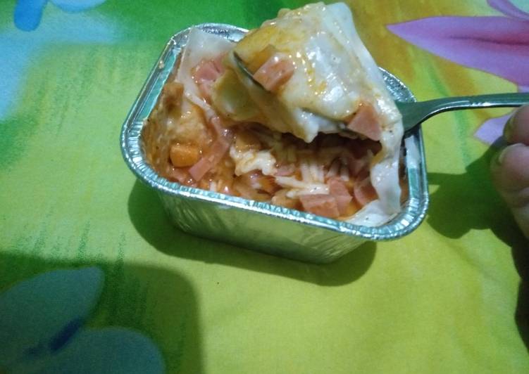 Resep Sosis lasagna kukus Anti Gagal