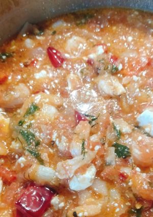 Φωτογραφία της συνταγής Γαρίδες σαγανάκι με φρέσκιες ντομάτες και μυρωδικά, φέτα & ούζο ✨αρωματικές✨