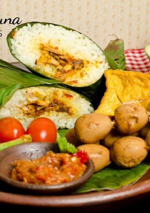 Foto resep Nasi bakar Tuna pedas