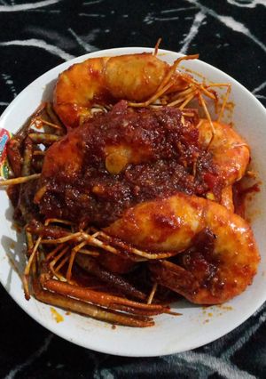 Foto resep Udang Galah Bumbu Merah