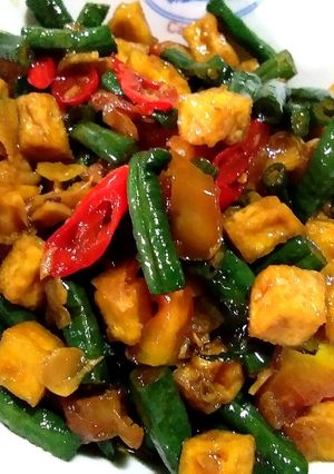 Foto resep Kacang panjang Tahu kecap