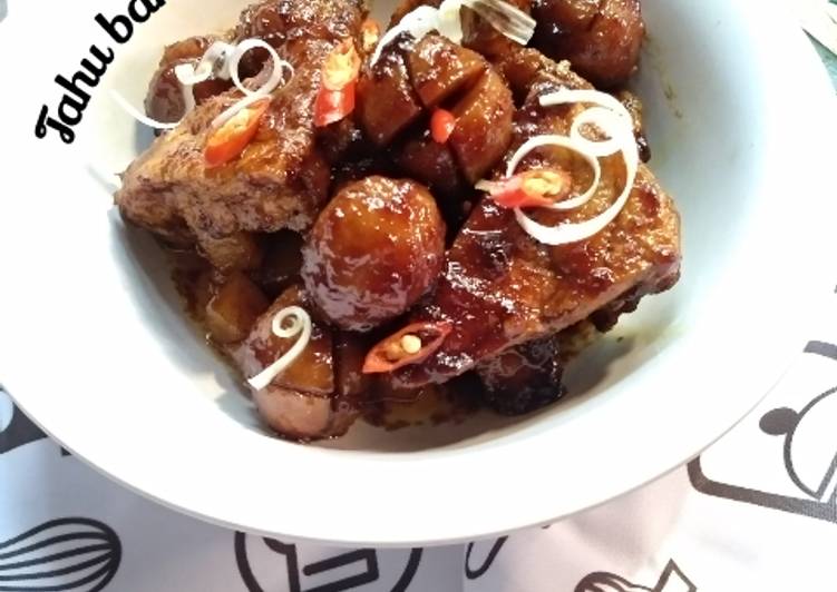 Resep Tahu Bakso Kecap, Anti Gagal