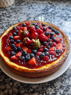 Una foto de Cheesecake de frutos rojos