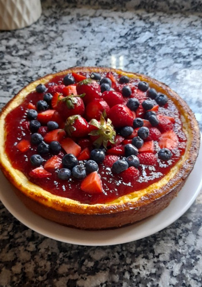 Una foto de Cheesecake de frutos rojos