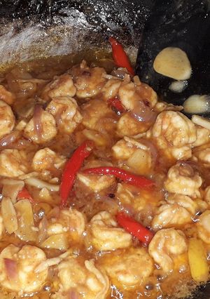 Foto resep Tumis udang dadakan