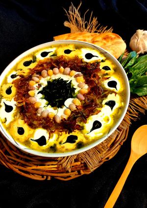 عکسی از دستور آش رشته اسفناج solmaz