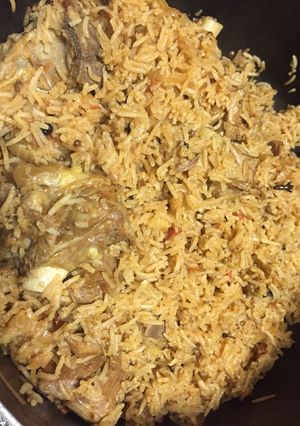 Hình của món Mutton pulao.