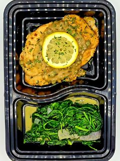 A picture of Chicken Piccata.