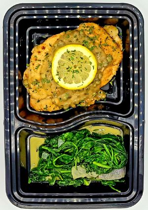 A picture of Chicken Piccata.