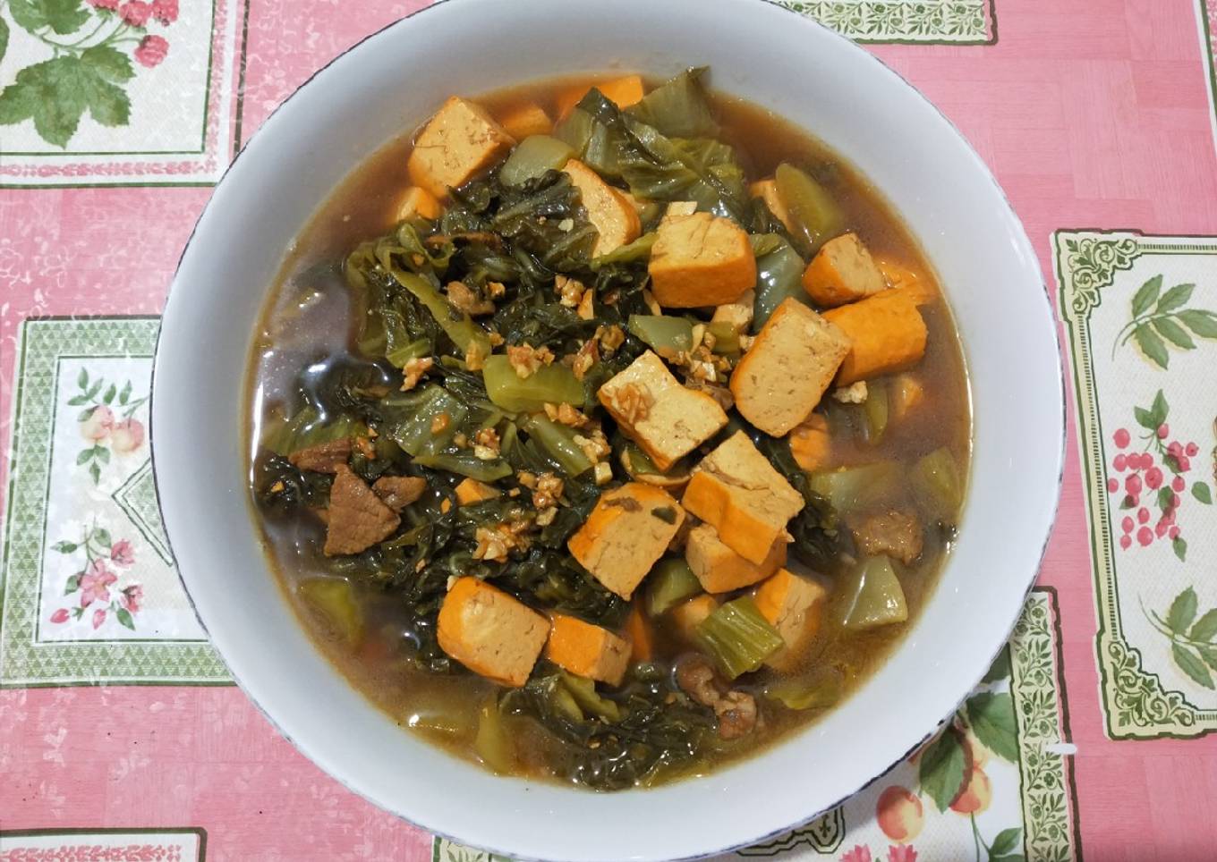 Sayur Asin cah Tahu Kuning