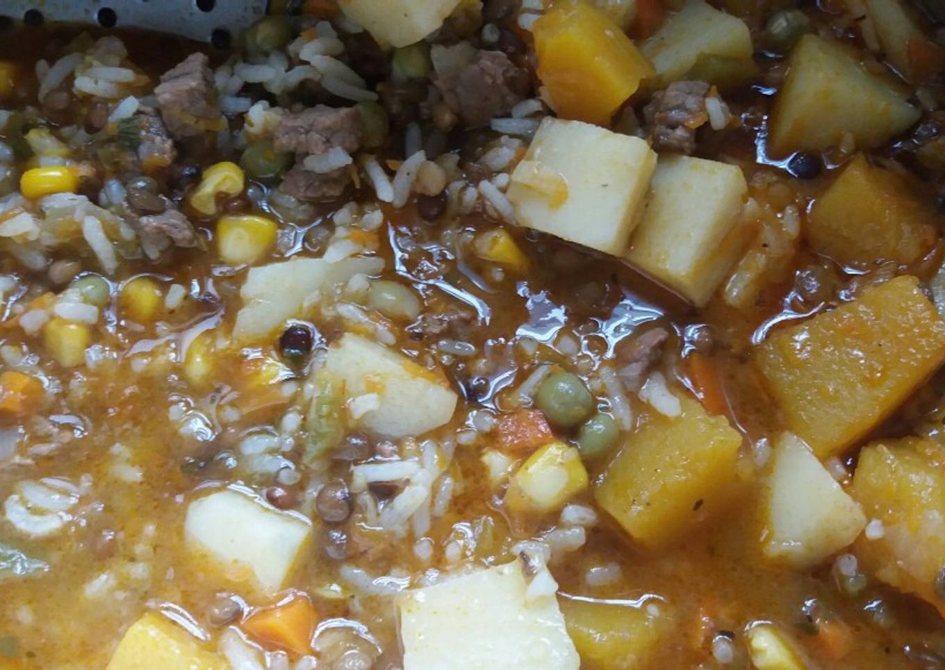 Guisito de lentejas c/ arroz
