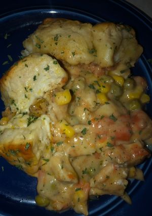 A picture of 1-Pan Easy Chicken Pot Pie Bake.