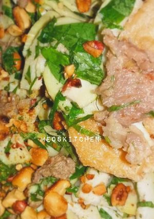 Hình của món Gỏi trái vả thịt heo.