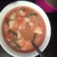 Caldo de pescado improvisado