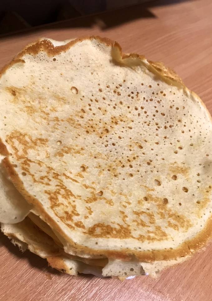 Млинці на кефірі без яєць