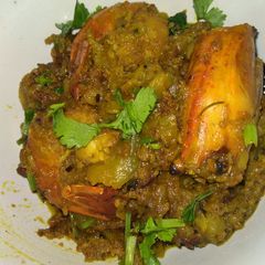 A picture of Lau chingri(bottle gourd with prawn).
