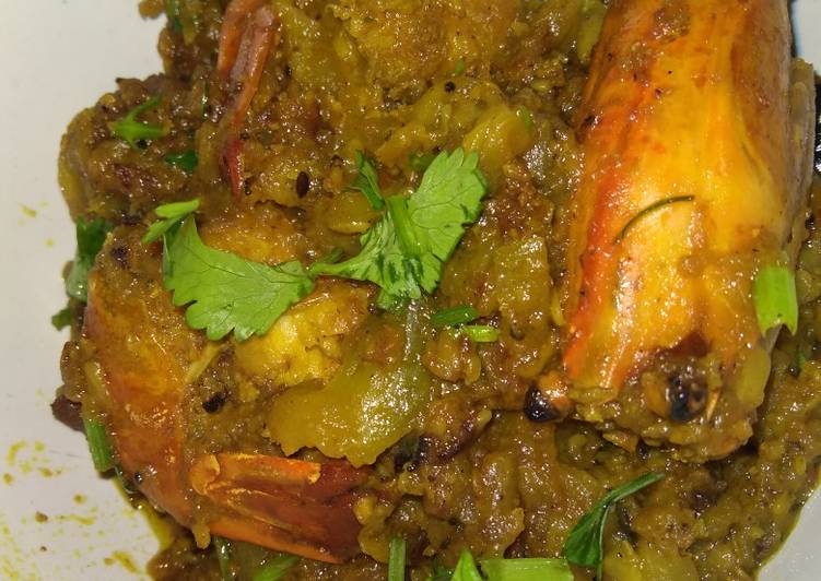 Steps to Make Quick Lau chingri(bottle gourd with prawn)