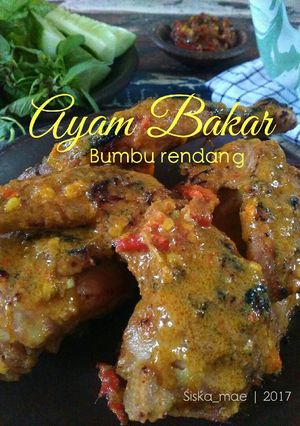 Foto resep Ayam bakar bumbu rendang