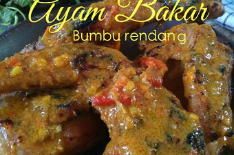 Cara Gampang Menyiapkan Ayam bakar bumbu rendang Irit Anti Gagal