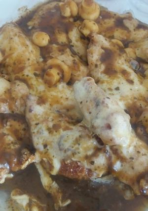 Foto de Frango à parmegiana com molho madeira