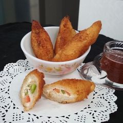 A picture of Dahi Sholey/Curd Rolls.