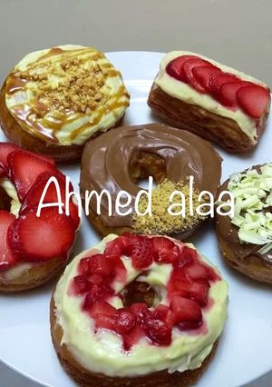 صورة لوصفة دوناتس 🍩 بعجينه الكرواسون ♥️
