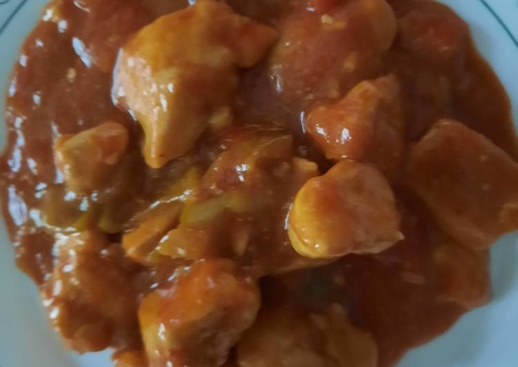 Pechuga de pollo con tomate 🍅