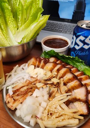 韓式菜包肉 的食譜成品照片