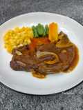 Beef Steak with Brown Sauce