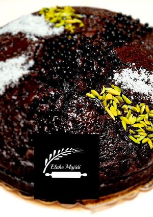 عکسی از دستور کیک خیس شکلاتی