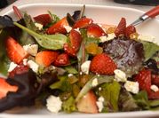 A picture of strawberry feta salad