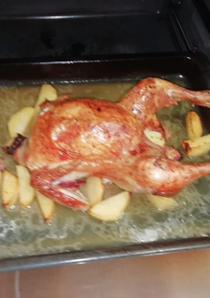 Una foto de Pollo asado a la Santina