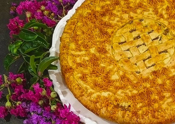 Crostata alle pesche e marmellata di arance amare