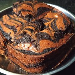 A picture of Biscuit zebra cake.