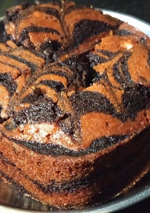 A picture of Biscuit zebra cake.