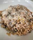 Spelt mushroom risotto