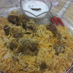 A picture of Beef pulao biryani.