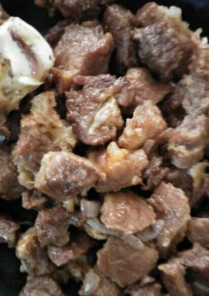 A picture of Fried mutton.