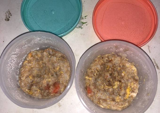 Resep Nasi Tim Triple Prohe Daging Sapi Hati Ayam Telur Ayam Kampung Mpasi 11 Months Slow Cooker Oleh Maria Veronica Cookpad