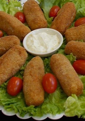 Una foto de Croquetas Gigantes de Pollo