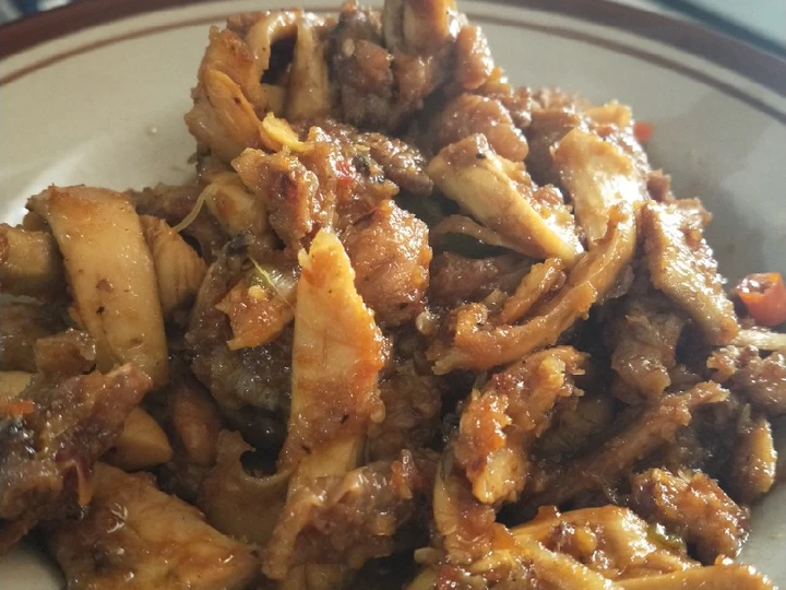 Cara Gampang Membikin Resep Ayam kecap suwir yang Uenak Anti Ribet, Lezat Sekali