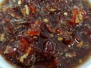 Una foto de mermelada de chiles