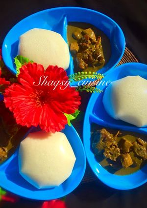 A picture of Baobab Soup (miyar kuka).