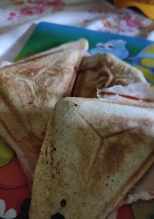 Una foto de Sándwiches fáciles de harina de arroz, integral o la que gusten