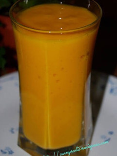 A picture of Mango Shake w/o toppings.