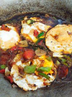 Foto resep Telur Mata Sapi Saos Tiram