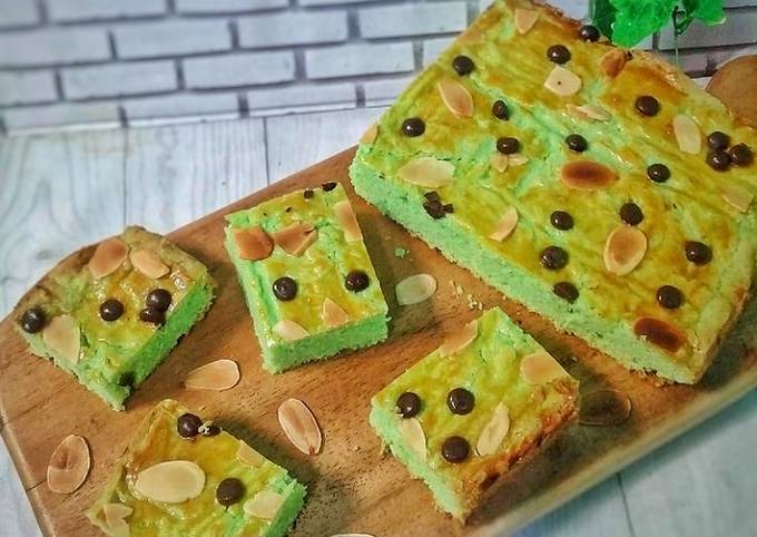 Mudah Banget Membuat Resep BOTERKOEK PANDAN aka LEKKER HOLAND PANDAN only 4 BAHAN