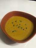 Crema de zapallo y pera