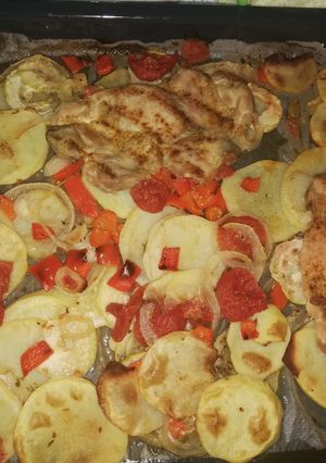 Una foto de Asado de pollo